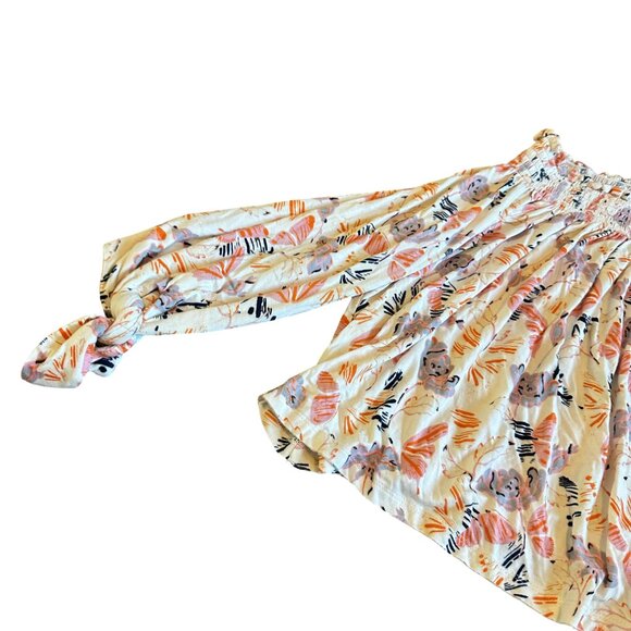 We The Free Free People Lexington Off-Shoulder Shirt Top Blouse Floral Size XS - Picture 5 of 12